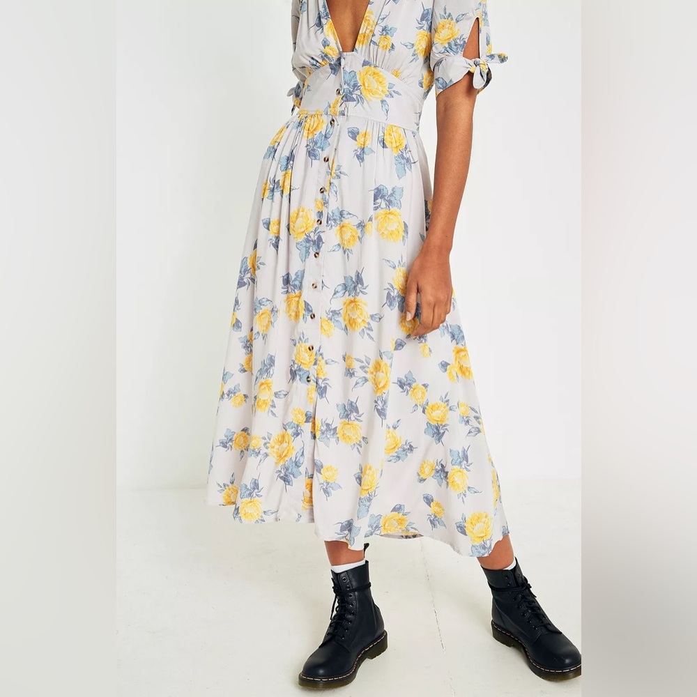 NWT Free People Love of my Life Floral Midi Dress - Picture 4 of 14